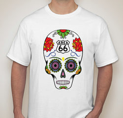 Area 66 alien sugar skull t-shirt