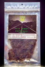 Area 66 brand peppered steak beef jerky