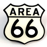 Area 66 enamel pin 1.25 inches high